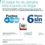 Promoción Bancomer El Buen Fin 2015: triples puntos y 6 meses sin intereses en todas las compras