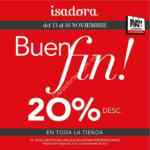 Promociones Isadora El Buen Fin 2015: 20% de descuento en toda la tienda