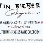 En Mixup litografía de colección gratis si compras el nuevo CD de Justin Bieber
