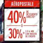 Ofertas Aeropostale El Buen Fin 2015: 40% de descuento ó 30% + hasta 6 meses sin intereses