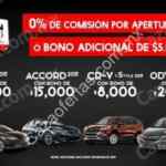 Ofertas Honda El Buen Fin 2015: 0% comisión por apertura y bono de hasta $20,000 pesos