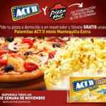 Promoción Act II Pizza Hut: Palomitas gratis en la compra de tu pizza todos los fines de semana