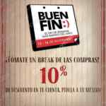 Ofertas TGI Fridays Buen Fin 2015: 10% de descuento en tu cuenta