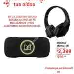 En Claro Shop audífonos Monster de regalo en la compra de 1 bocina