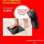 En Claro Shop rasuradora o báscula de regalo en la compra de $2,999