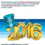 Con Bancomer 3 meses sin intereses en todas las compras del 29 y 30 de diciembre