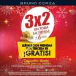 Promoción de navidad en Bruno Corza: 3x2 en toda la tienda