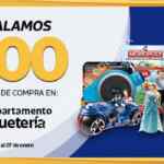 Promoción Comercial Mexicana juguetería: $200 de descuento por cada $500 en juguetes