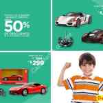 50% de descuento en TODOS los juguetes de control remoto en Elektra