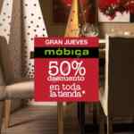 Gran Jueves móbica 24 de diciembre: 50% de descuento en toda la tienda en línea