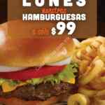 En Hooters todas las hamburguesas a $99 los lunes de 13:00 a 17:00 horas