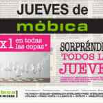 Promoción Jueves de móbica: 2x1 en todas las copas