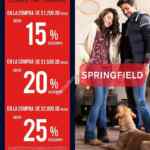 Ofertas de navidad Springfield: Hasta 25% de descuento dependiendo del monto de tu compra