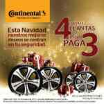 Promoción de Navidad Continental: 4x3 en llantas Continental, Euzkadi y General Tire