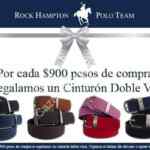 Cinturón de doble vista de regalo si compras $900 en tiendas Rock Hampton Polo Team