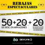 Rebajas espectaculares en Ópticas Devlyn: Hasta 50% de descuento + 20% adicional + 20% en monedero