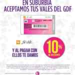 En Suburbia 10% de descuento al pagar con vales del GDF