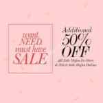 En boutiques bebe 50% de descuento adicional a sus rebajas