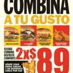 Promoción combina a tu gusto Carls Jr: 2 hamburguesas por $89