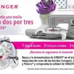 Promoción Liverpool Singer - toalla facial bordada de regalo con la demostradora