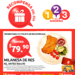 Promoción del día Soriana 18 de enero: milanesa de res a $79.90 el kilo
