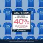 En Aeropostale 40% de descuento en jeans, pantalones y bermudas al comprar una playera o polo