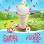 Dairy Queen Día del Cono Gratis 10 de marzo 2016: helado gratis en todos los Dairy Queen