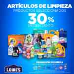 30% de descuento en artículos de limpieza en Lowes