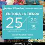 Spring Preview en The Home Store: Hasta 25% de descuento dependiendo de la cantidad que compres