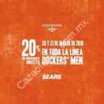 En Sears 20% de descuento en todo Dockers Men sólo hoy y mañana