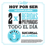 2x1 en Cielito Querido Café sucursal Alameda sólo hoy 9 de marzo