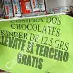 En la Comer 3x2 en chocolates Kinder en barra