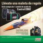 Maleta deportiva Gratis en la compra de un cambio de aceite Castrol Edge