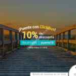 Cupón Clickbus 10% de descuento en todas las rutas este puente de marzo y película gratis de Cinépolis Klic