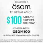 Cupón de $100 de descuento en tu primera compra en Osom.com (antes Clickonero Fashion)