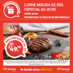 Oferta del día Soriana 2 de marzo: Carne molida de res especial $49.90 el kilo
