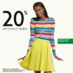 En Benetton 20% de descuento en toda la tienda