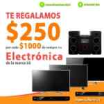 En La Comer $250 de regalo por cada $1000 de compra en electrónica LG