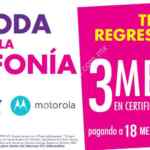 En Suburbia 3 meses de devolución en certificado de regalo en celulares Telcel y Motorola