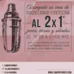 Tragos largos y coctelería al 2x1 en La Mansión Bellas Artes del jueves al sábado