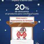 En Sanborns 20% de descuento en productos para el sueño