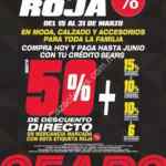 En Sears Venta de Etiqueta Roja: hasta 50% de descuento + 15% adicional en mercancía con etiqueta roja