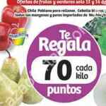 Ofertas Soriana en frutas y verduras 15 y 16 de marzo: 70 puntos de regalo por cada kilo
