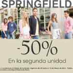 En Springfield segunda prenda a mitad de precio del 4 al 13 de marzo