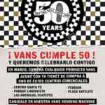 Promoción Vans 50 Aniversario: regalo sorpresa en todas tus compras