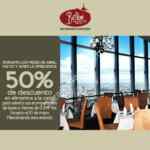 50% de descuento en restaurante Bellini de 13:00 a 19:00 durante abril, mayo y junio al mencionar anuncio
