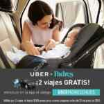2 viajes gratis en Uber para usuarios nuevos con el código UBERPADRESEHIJOS