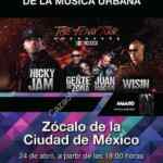 Concierto gratis en el Zócalo este 24 de abril con Nicky Jam, Wisin, Juan Magan, etc.