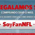 Cupón de $150 de descuento en la tienda en línea de la NFL