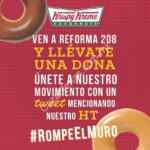 Dona GRATIS en Krispy Kreme Reforma mandando un tweet
